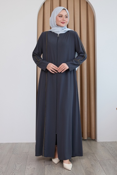 InStyle Anthracite Ferace with Colorful Stripes