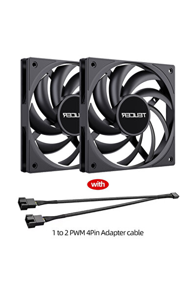 Choice5 مروحة يحافظ على البرودة سوداء من نوع TEUCER UT-12015، بدون إضاءة RGB ...