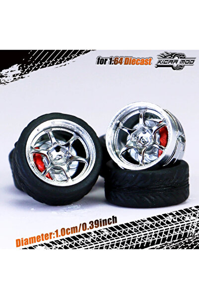 Choice13 عجلات سيارة نموذجية من نوع Kicarmod بمقياس 1/64 مطلية بالكهرباء، مصن...