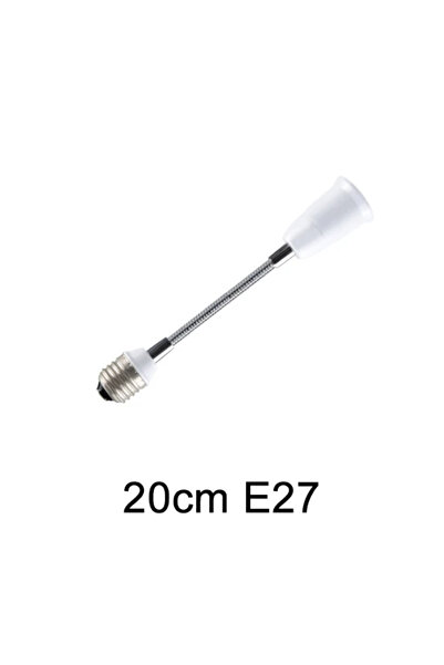 Choice1 حامل مصباح LED مرن من GGBEE بطول 20 سم، قاعدة E27 إلى E27، متوفر بأطو...
