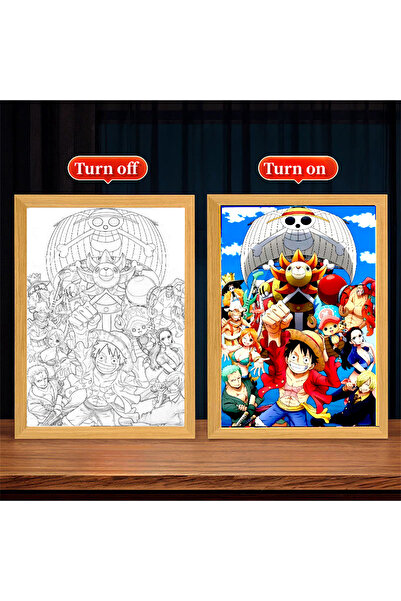 choice2 قطعة USB مختارة 05 مجسم أنمي ون بيس، لوحة إضاءة، إطار صور، مصباح ليلي...