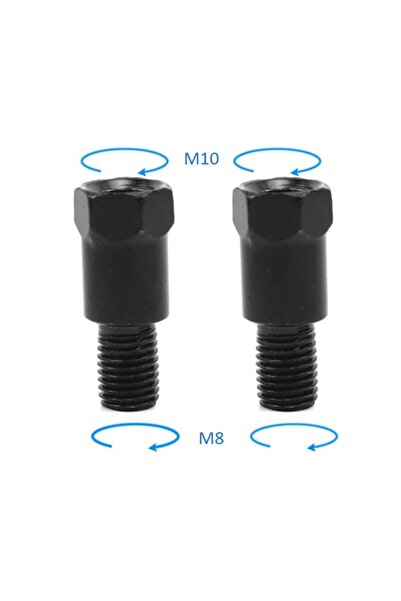 choice2 8MMRR Motorcycle M8 M10 8MM 10MM Rearview Mirrors Adapters Right Left...