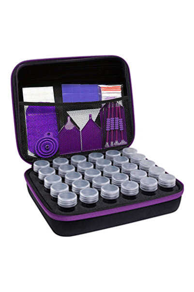 choice2 30 مع أداة بنفسجية، صندوق تخزين للتطريز والرسم بالألماس، مجوهرات فن ا...