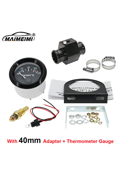 Choice11 With 40mm Black 52mm Water Temperature Gauge Kits With Water Temp Se...
