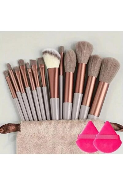 Choice3 13pcs brown pp Makeup brush set, soft and fluffy, professional cosmet...