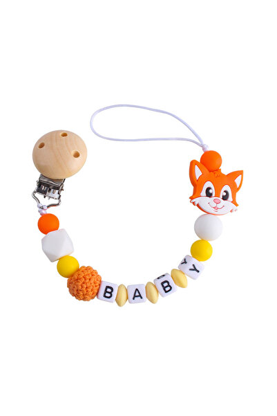 Choice4 Color 3 Baby Soother Pacifier Clip Animal Fox Silicone Dummy Holder C...