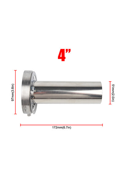 choice2 كاتم صوت عادم سيارة قابل للتعديل عالميًا، 85 مم (3.5 بوصة) / 98 مم (4...