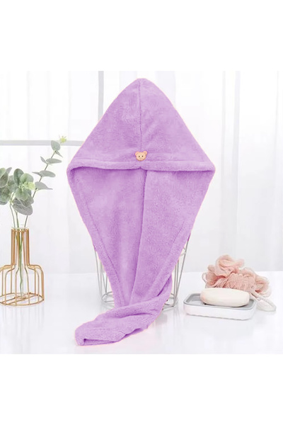 choice2 purple Women Long Hair Quick-Dry Hair Towel Soft Microfiber Towels Sh...