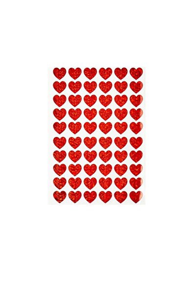 Choice1 ملصقات قلوب حمراء لعيد الحب، 10 أوراق، لامعة باللونين الأحمر والذهبي،...