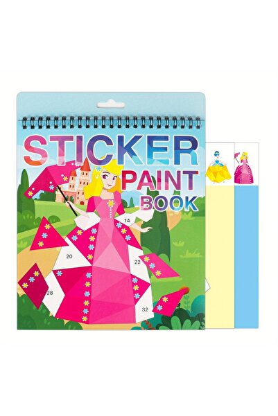 Choice1 كتاب ملصقات بتصميم أميرة، قطعة واحدة، مناسب للأطفال من عمر 4 إلى 8 سن...