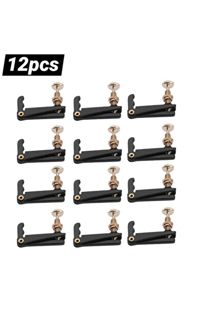 choice2 12pcs 4pcs 4/4-3/4 Plated Iron Violin Fine Tuners Spinner Adjuster St...