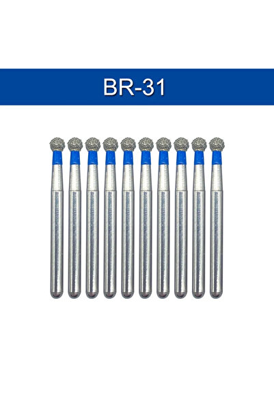 Choice23 10pcs BR-31 10pcs Tomenty Dental Diamond Bur FG Drills Dia 1.6mm den...