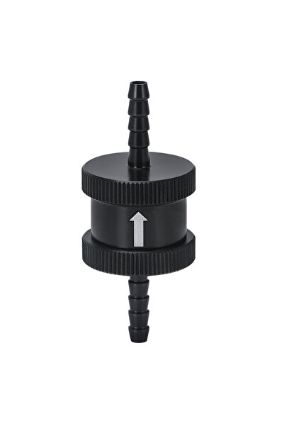 Choice7 صمام فحص وقود أحادي الاتجاه بدون رجوع، مصنوع من الألومنيوم، أسود، 4 م...