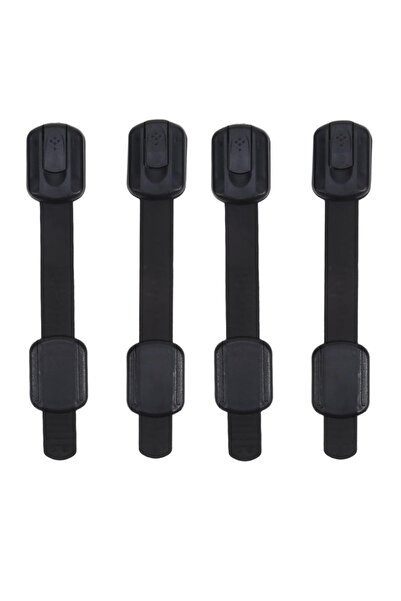 Choice8 A-Black-4pcs Child Safety Lk Baby Drawers Lker Closet Refrigerator To...