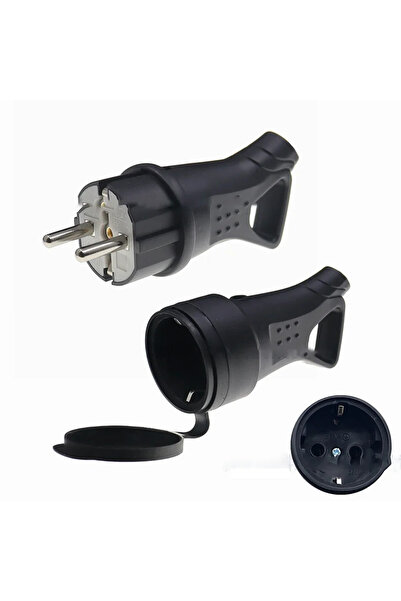 choice2 Plug and Socket High Poer Sket Waterproof Electrical Grounded EU Conn...