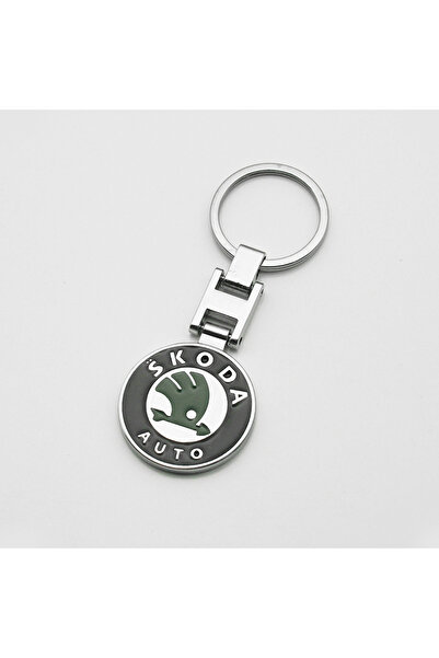 Choice8 سلسلة مفاتيح ثلاثية الأبعاد من المعدن جلد من بيجو وسكودا، قطعة واحدة،...