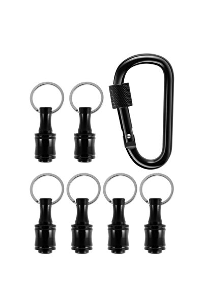 Choice3 7PCS 7/4PCS 1/4 Inch Bit Holder Keychain Aluminum Alloy Hex Shank Scr...