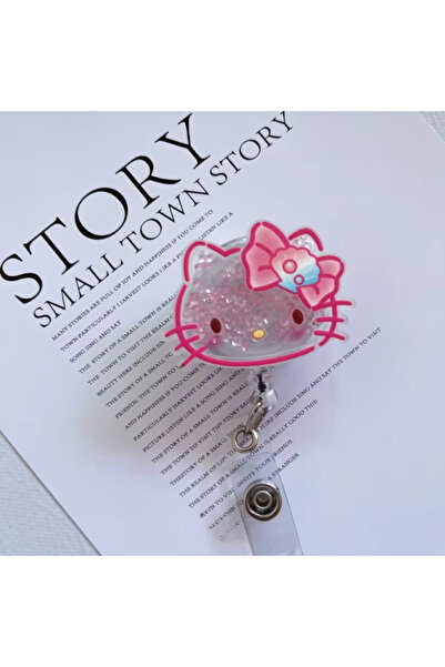 Choice3 حامل بطاقات جديد قابل للسحب بتصميم هيلو كيتي، بنمط رمل متدفق، على شكل...