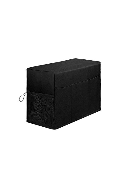 choice2 غطاء أسود عالمي لماكينة الخياطة مع جيب تخزين ومقابض جانبية، غطاء واقٍ...