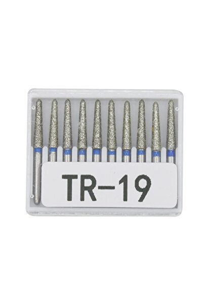 Choice8 مجموعة رؤوس حفر ماسية للأسنان TR-19، 10 قطع/مجموعة، قطر FG، مقبض عالي...
