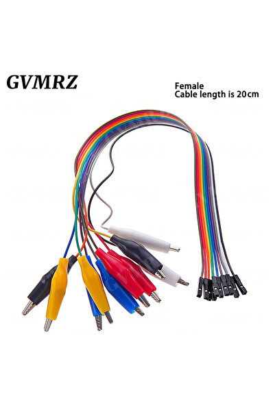 Choice1 رأس أنثوي 20 سم 20 مم 30 مم 10 دبابيس مشابك تمساح مزدوجة الطرف سلك تو...