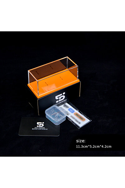 Choice4 Orange 1/64 Acrylic Model Car Display Case Box - High Quality Clear C...