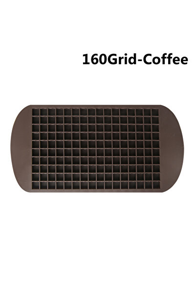 Choice10 1Pcs Coffee 160 Grid Mini Silicone Ice Tray Ice Cubes Foldable Ice M...