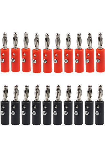 choice2 A-20PCS 20pcs 4mm Banana Plug Jack Terminal Connector High-Quality Fe...