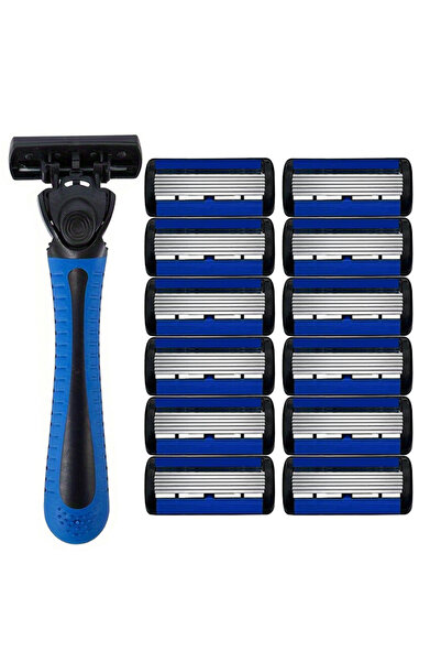 Choice5 حامل واحد، 12 شفرة، ماكينة حلاقة يدوية بست طبقات، قابل للغسل ، مصنوعة...