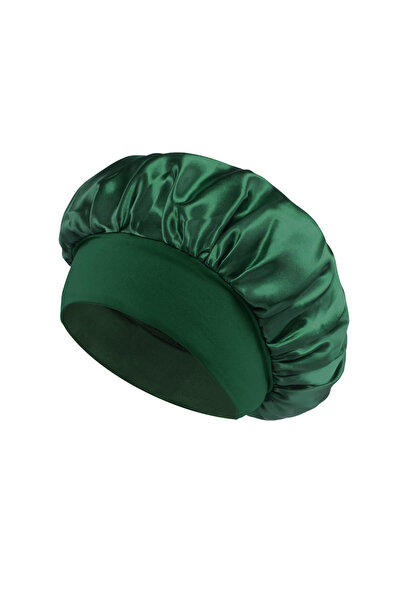Choice3 Dark Green 1pcs Soft Silk Satin Lined Bonnet Large Satin Hair Bonnet ...