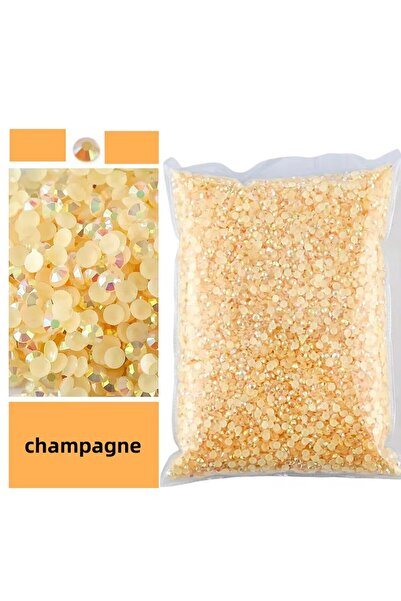 Choice68 SS10 (3 مم) 10000 قطعة من أحجار الراين البلاستيكية ذات اللون البيج، ...