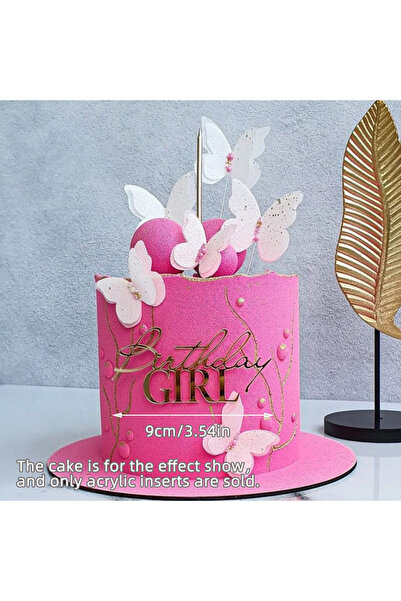 Choice49 5pcs A 1/5pcs Boy or Girl Acrylic Cake Toppers Happy Birthday Party ...