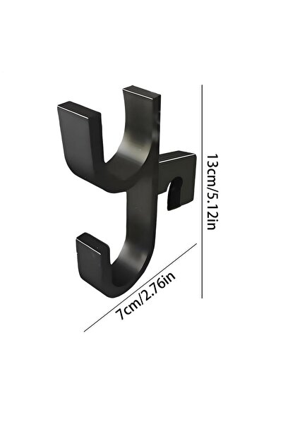 choice2 خطافات مظلة سيارة سوداء (قطعتان) - تُثبت على صندوق السيارة - مشبك تخز...