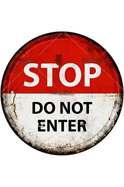 Choice21 لوحة تحذير معدنية دائرية بتصميم كلاسيكي من HELLOYOUNG، مقاس 20×20 سم...