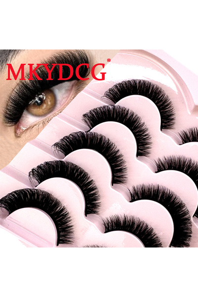 Choice1 ٥ أزواج - ١٤ جديد ٥ أزواج من رموش عين القطة، رموش المنك الصناعية الكث...