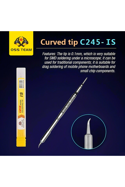 choice2 C245 C245-IS قطعة واحدة، طقم لحام دقيق برأس مكواة لحام OSS C245، متوا...