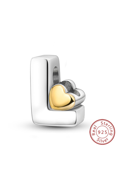 Choice11 KTC874-L فضة إسترليني عيار 925، 26 حرفًا من الأبجدية الإنجليزية (من ...