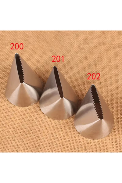 Choice مجموعة من 3 قطع # 200 # 201 # 202 فوهة تزيين الكيك الكبيرة جدًا من الف...