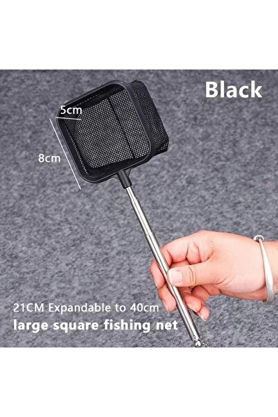 Choice4 كما هو موضح، أدوات تنظيف أحواض السمك المربعة الكبيرة السوداء، شباك صي...