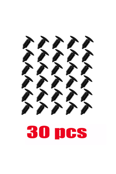 choice2 30 قطعة من مشابك السيارات البلاستيكية السوداء النايلونية، 20-100 قطعة...