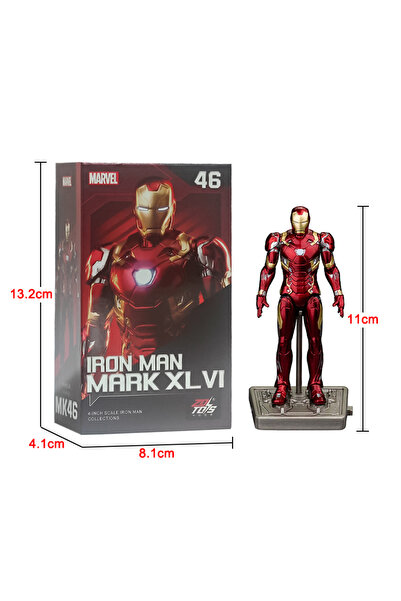 Choice1 مجسم الرجل الحديدي الآلي MK46 مقاس 4 بوصات، من إنتاج ديزني ومارفل، شخ...