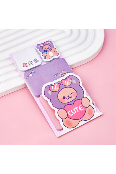 choice2 مجموعة من 1-4 قطع من أوراق الملاحظات اللاصقة على شكل حيوانات جميلة (ب...