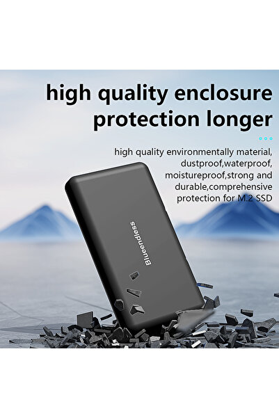 choice2 حقيبة M1 سوداء من Blueendless لحمل أقراص SSD المحمولة، مناسبة لأقراص ...