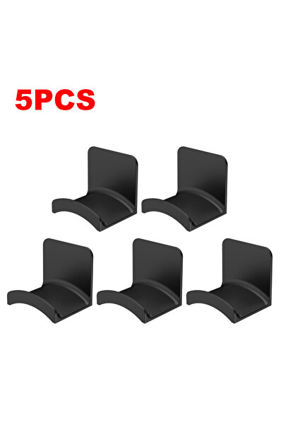 Choice14 Choice Black 5PCS 1-10PCS Wall Mount Headphone Stand Adhesive Headph...