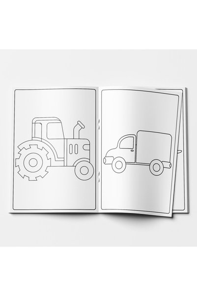 STAAU Çocuk My First Coloring Book Set of 2 - Animals / Vehicles