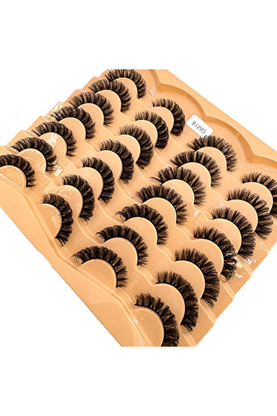 Choice20 14 زوجًا من الرموش الصناعية الجديدة من المنك، رموش صناعية كثيفة وناع...