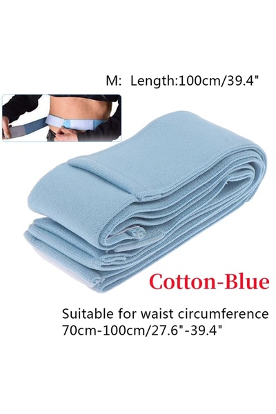 Choice10 حزام واقي لتثبيت قسطرة غسيل الكلى البريتوني من قطن الأزرق، قابل للتن...