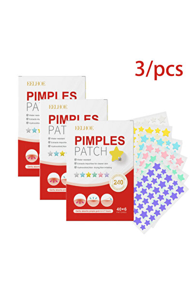 Choice1 3 قطع من لصقات حب الشباب، عبوة من 1/2/3 قطع، لصقات شفافة لتغطية البقع...