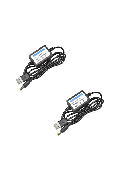 Choice محول طاقة USB عدد 2، محول تيار مستمر من 5 فولت إلى 9 فولت / 12 فولت، و...