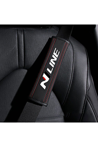 choice2 حزام حزام للسيارة باللونين الأسود والأبيض ، جلد نابا، مع أغطية كتف دا...